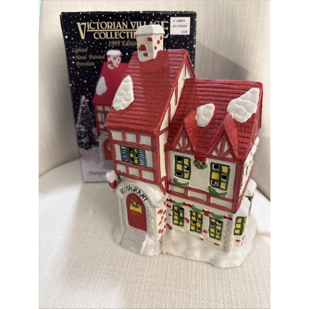 Vintage Victorian Village Collectibles 1995‎ Hampton House Restaurant AMES